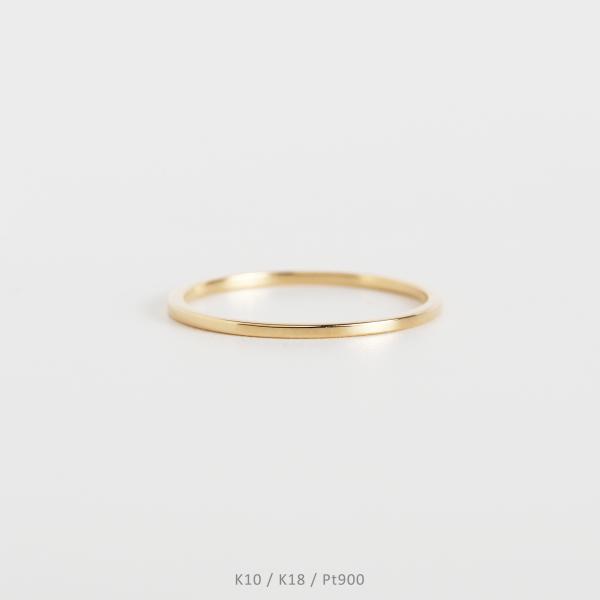 シンリング 指輪 K10 K18 pt900 地金 イエローゴールド ピンクゴールド ホワイトゴール...