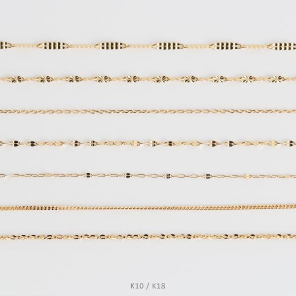 ゴールド チェーン ブレスレット k10 k18 シンプル ギフト プレゼント　Gold Chain...