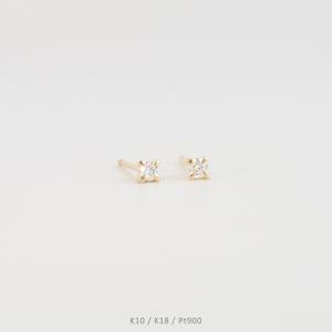 AHKAH（アーカー） アイスペレッツ ピアス スノーペレッツピアス