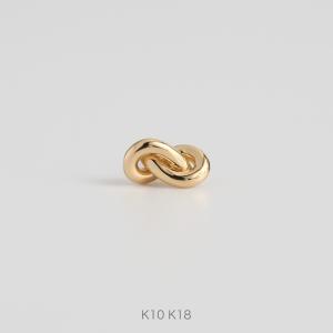 結び目 ピアス レディース K10 K18 Pt900 ゴールド 地金 片耳 両耳 ギフト プレゼント  Knot Pierce｜avaron