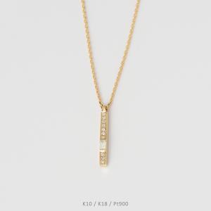 Avaron（アヴァロン） ダイヤモンド リボン ネックレス レディース K10