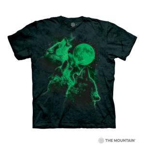 XL-3XLサイズ The Mountain Three Wolf Moon Glow メンズ オオカミ メーカー直輸入品　Tシャツ｜avees