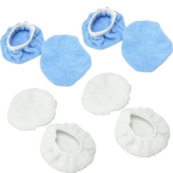 ポリッシャーカバー ウールパッド 電動ポリッシャー用 研磨 洗車 傷防止 13cm-15cm (8枚...