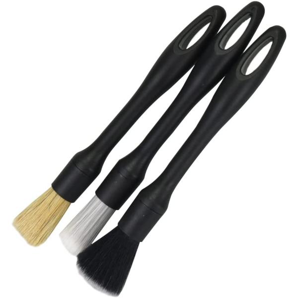 ディティールブラシ 洗車ブラシ ソフト ミディアム ハード 3種セット ホイール エンブレム 車内 ...