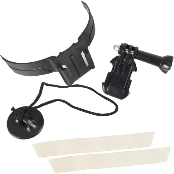 ヘルメット用 小型カメラ顎マウント 粘着タイプ 貼るだけ 防水 軽量設計 バイク ツーリング 撮影