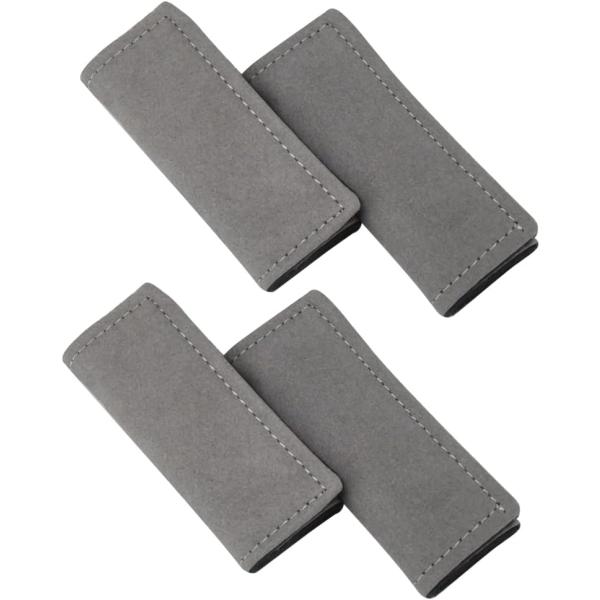 アシストグリップカバー 助手席 取っ手 カバー 汚れ防止 取り付け簡単 面テープ固定 (4個 グレー...