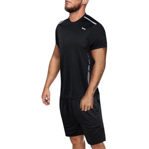 ジェイストア トレーニングウェア メンズ 上下 セット スポーツウェア 半袖シャツ ハーフパンツ 吸汗速乾 ジム ヨガ タンクトップ ダイエ