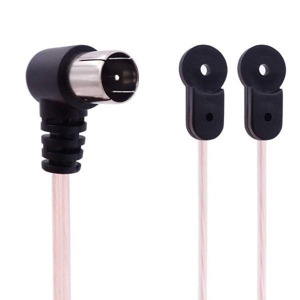 送料無料 FMアンテナ 室内 高感度 T型/Y型 75オーム Ohm ダイポール アンテナ オス F...