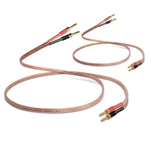無酸素純銅線 スピーカーケーブル バナナプラグ付 2本1組 banana plug バナナプラグ加工済 プラグ スピーカー ケーブル 1.5Mx2本 AAV-281 爆買