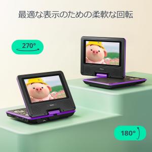 ポータブル DVDプレーヤー 7.5インチ 回...の詳細画像2