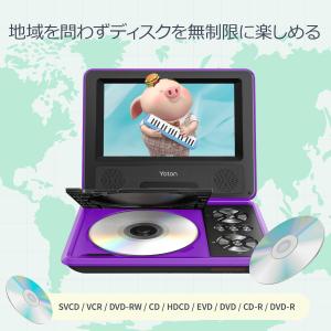 ポータブル DVDプレーヤー 7.5インチ 回...の詳細画像5