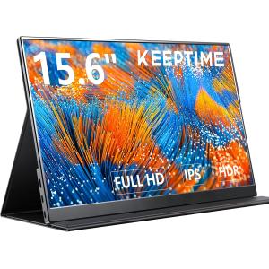 モバイルモニター 15.6インチ ポータブルモニター IPS液晶パネル 非光沢画面 薄型 軽量 マグネット保護カバー付き モバイルディスプレイ APC-021 爆買