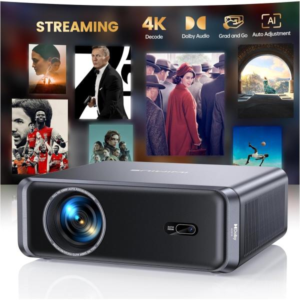 プロジェクター Netflix 20WDoIby対応 4k WiFi6 Bluetooth5.3 自...