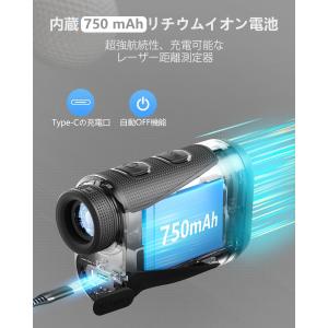 ゴルフ レーザー距離計 1000m/1093y...の詳細画像5