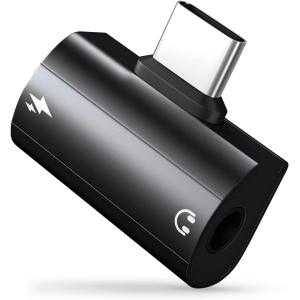 USB Type-C 変換アダプタ 2in1 音楽+充電を同時に利用ジャック イヤホン変換ケーブル ヘッドフォン変換アダプタPD 急速充電 3.5mm SAC-108