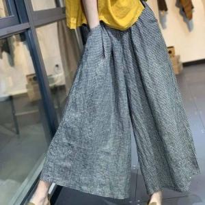 バルーンパンツ ワイドパンツ 綿麻 パンツ レ...の詳細画像4