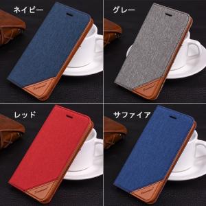 手帳型 スマホケース iPhoneX ジーンズ...の詳細画像3