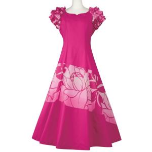 フラダンスドレス ハワイアン ロングドレス ムームー