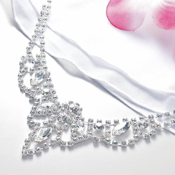 即納★ フォーマルアクセサリー ネックレス ラインストーン 結婚式 発表会 二次会 CN-GD026...