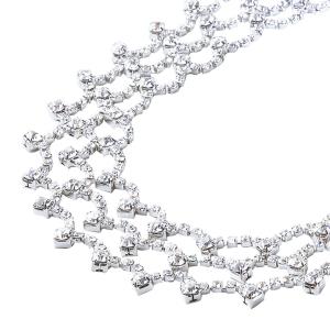 即納☆ シルバーネックレス ラインストーン ネックレス CN-GD036-3555