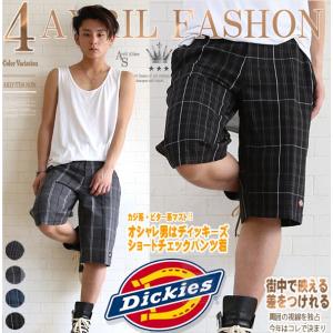 Dickies（ディッキーズ） ハーフパンツ ショーツ ブラック×ホワイト