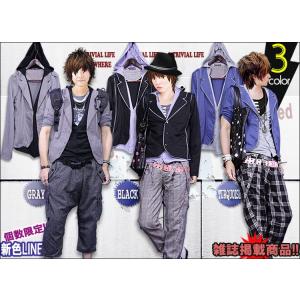テーラードジャケット ３wayフード付 フェイクレイヤード ショート丈 A｜avril