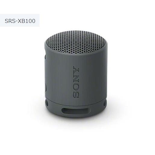 ソニー ワイヤレスポータブルスピーカー SRS-XB100 （B) ブラック色