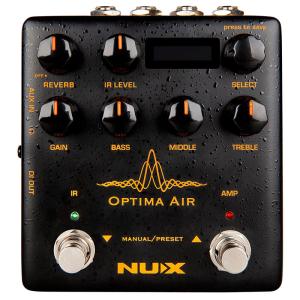 NUX Optima Air NAI-5 デュアルスイッチ アコースティックギターシミュレーター プリアンプ IRローダー ニューエックス｜aw-shopping