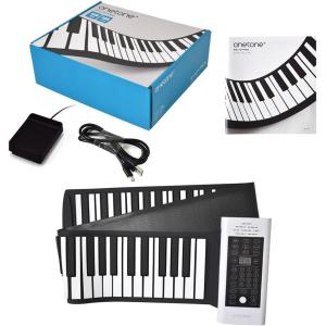 ONETONE OTRP-88 ワントーン ロールピアノ (ロールアップピアノ) 88鍵盤 スピーカー内蔵 充電池駆動 トランスポーズ機能搭載｜aw-shopping