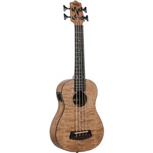 KALA UBASS-QA-FS カラ U・Bass ウクレレベース Exotic Wood Series キルテッドアッシュボディ ラウンドワウンド弦仕様 ギグバッグ付属｜aw-shopping