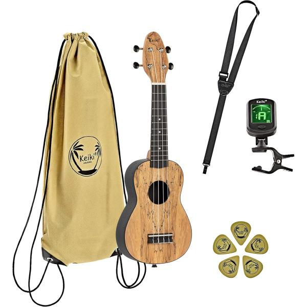 ORTEGA Keiki Ukulele K3-SPM スポルテッドメイプルトップ ソプラノ チュー...