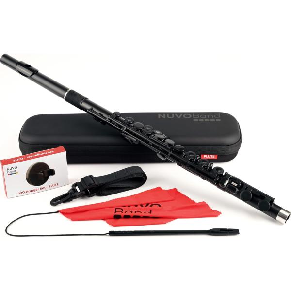 NUVOBand FLUTE NB300FBK ヌーボバンド フルート プラスチック製管楽器 完全防...