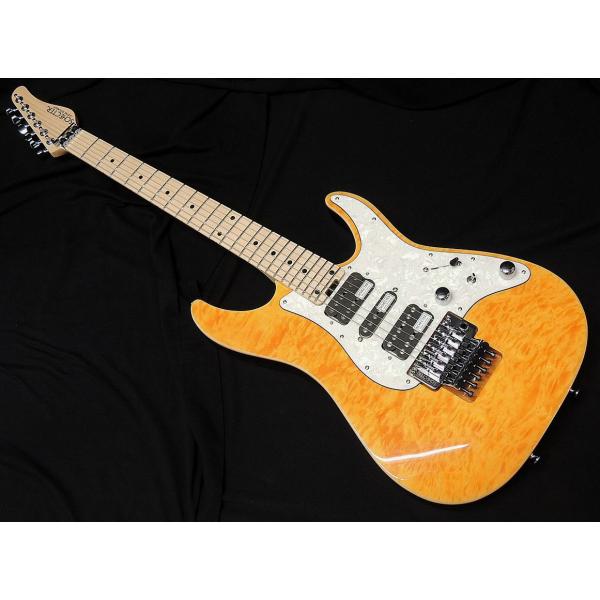 SCHECTER SD-2-24-AL AMB M Amber シェクター キルテッドメイプルトップ...