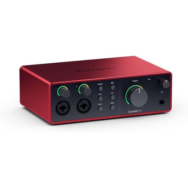 Focusrite Scarlett 4i4 gen4 4In/4Out USBオーディオインターフ...