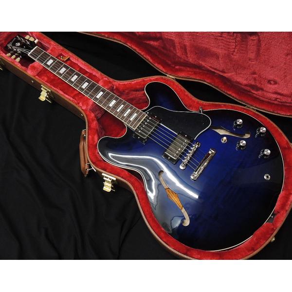 Gibson ES-335 Figured Deep Ocean Burst Custom Colo...