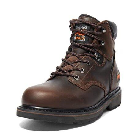 Timberland PRO メンズ 15.24cm ピットボス ソフトトウ ワークブーツ, ブラウ...