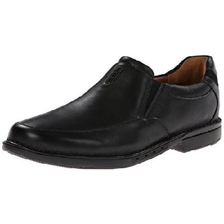 Clarks Uncorner Twin Mens Black Leather Loafer 11-...