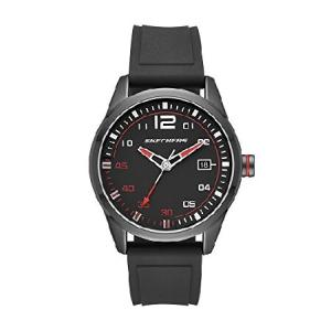 [男性用腕時計]Skechers Mens Analogue Quartz Watch with Silicone Strap SR5076[並行輸入品]｜awa-market