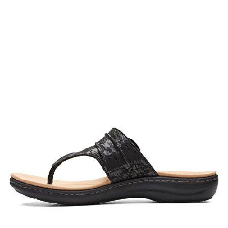 Clarks Laurieann Rae Flat Sandal, Black Textile, 6...