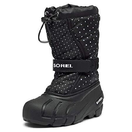 Sorel ユース ボーイズ フラリープリントブーツ, ブラック, 6 Big Kid