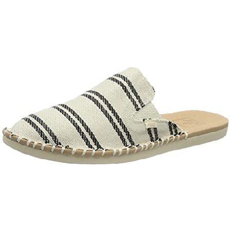 Reef Women&apos;s Shoes, Escape Mule, Black Stripes, 7