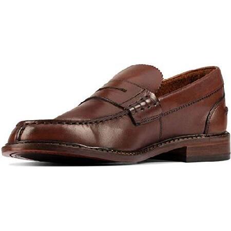 Clarks Oliver Penny Dark Tan Leather 12 D (M)