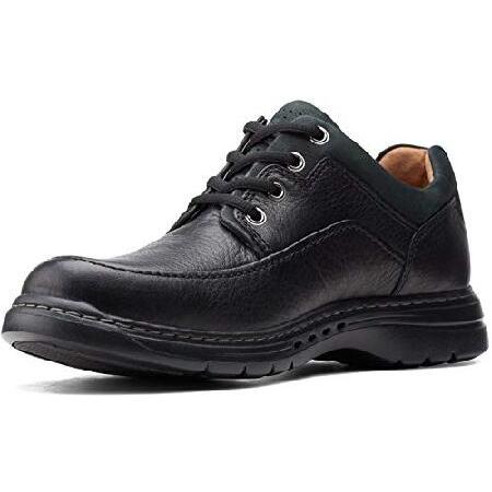 Clarks Un Brawley Lace Black Tumbled Leather 8.5 4...