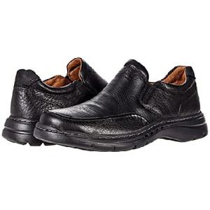 Clarks Un Brawley Step Black Tumbled Leather 7.5 EE - Wide