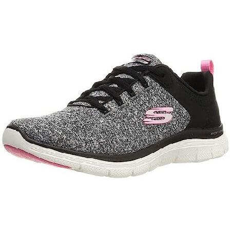 Skechers Women&apos;s Flex Appeal 4.0 Sneaker, BKPK=Bla...