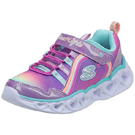 Skechers Kids Girls Heart Lights-Rainbow LUX Sneak...