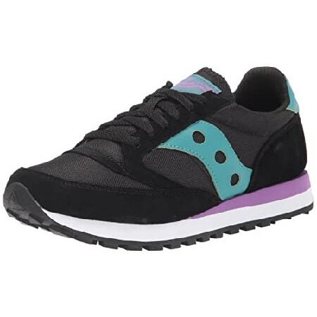 Saucony Unisex Jazz 81 Sneaker, Black/Turquoise, 3...