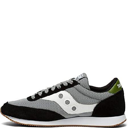 Saucony メンズ ホーネットスニーカー, ブラック/グレー, 4.5