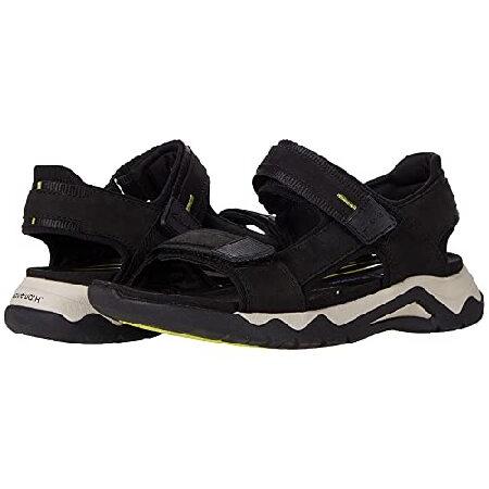 Clarks Mens Wave 2.0 Jump Sandal, Black Nubuck, Si...