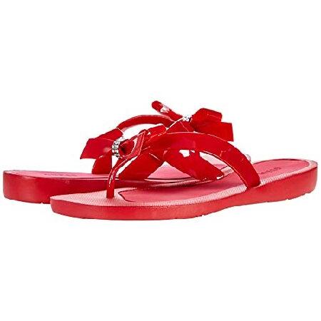 GUESS Women&apos;s Tutu Flip-Flop, Red Multi, 6